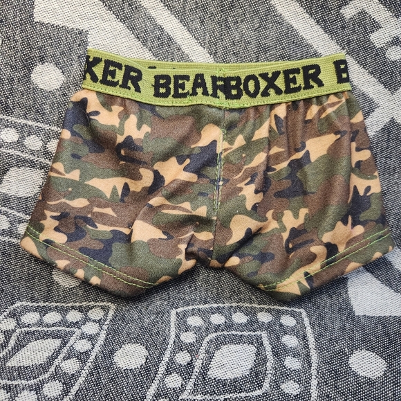 Build-A-Bear Workshop BABW Camouflage Camo Underwear Bear Boxer Briefs Shorts - Picture 4 of 8